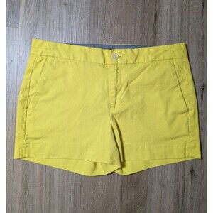 Banana Republic Size 4 Shorts Hampton Fit Yellow Cotton Blend Preppy Colorful
